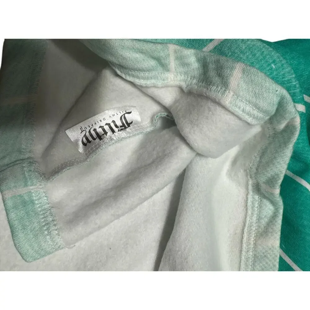 Filthy Dripped Clothing “Faded” Fleece Pullover Size 2X Green